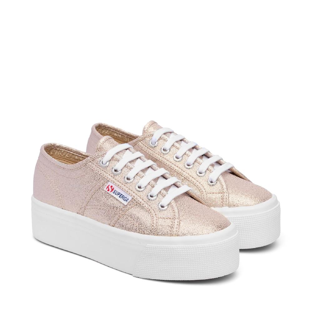 Superga 2790 PLATFORM LAMEPALE GOLD Saldi Di Fabbrica