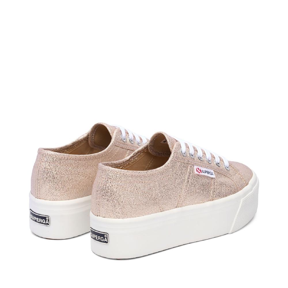 Superga 2790 PLATFORM LAMEPALE GOLD Saldi Di Fabbrica