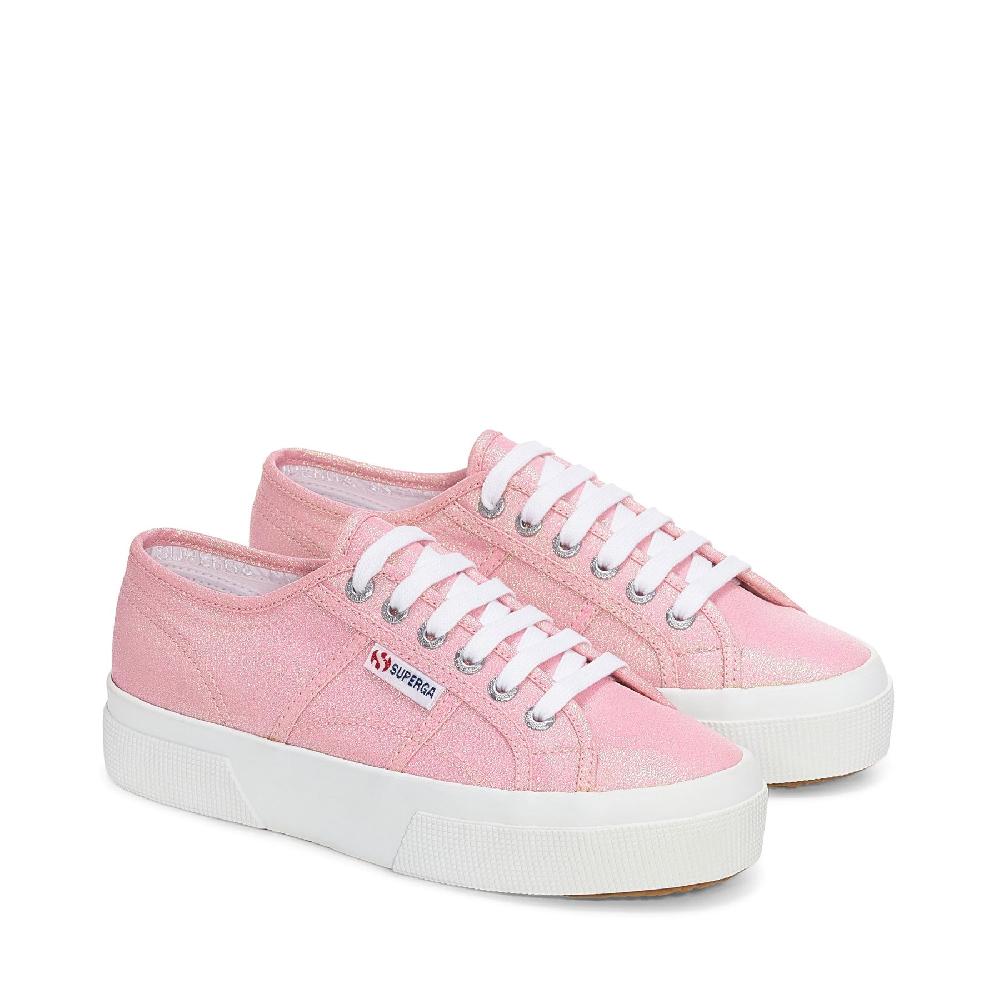 Superga 2740 PLATFORM LAMEPINK BEGONIA IRIDESCENT In Saldo