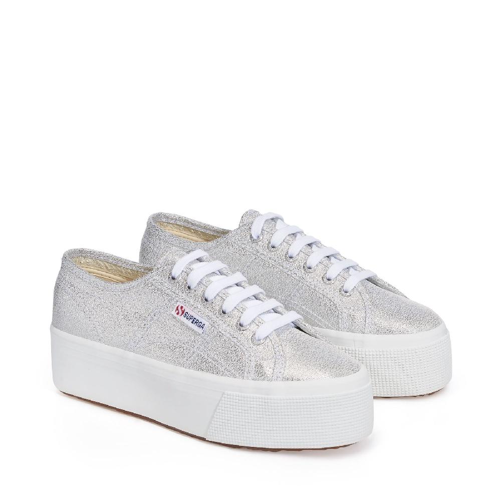 Superga 2790 PLATFORM LAMEGREY SILVER Nuova