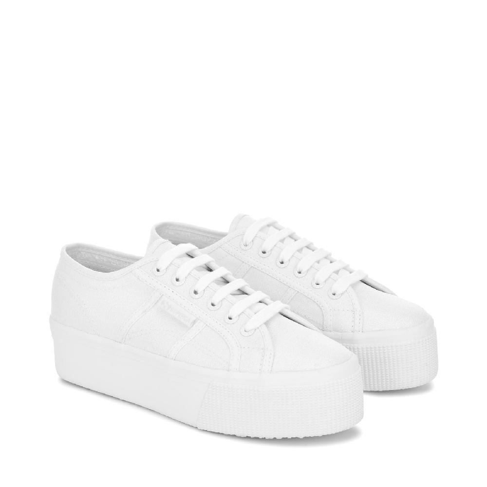Superga 2790 PLATFORM LAMETOTAL WHITE Italy