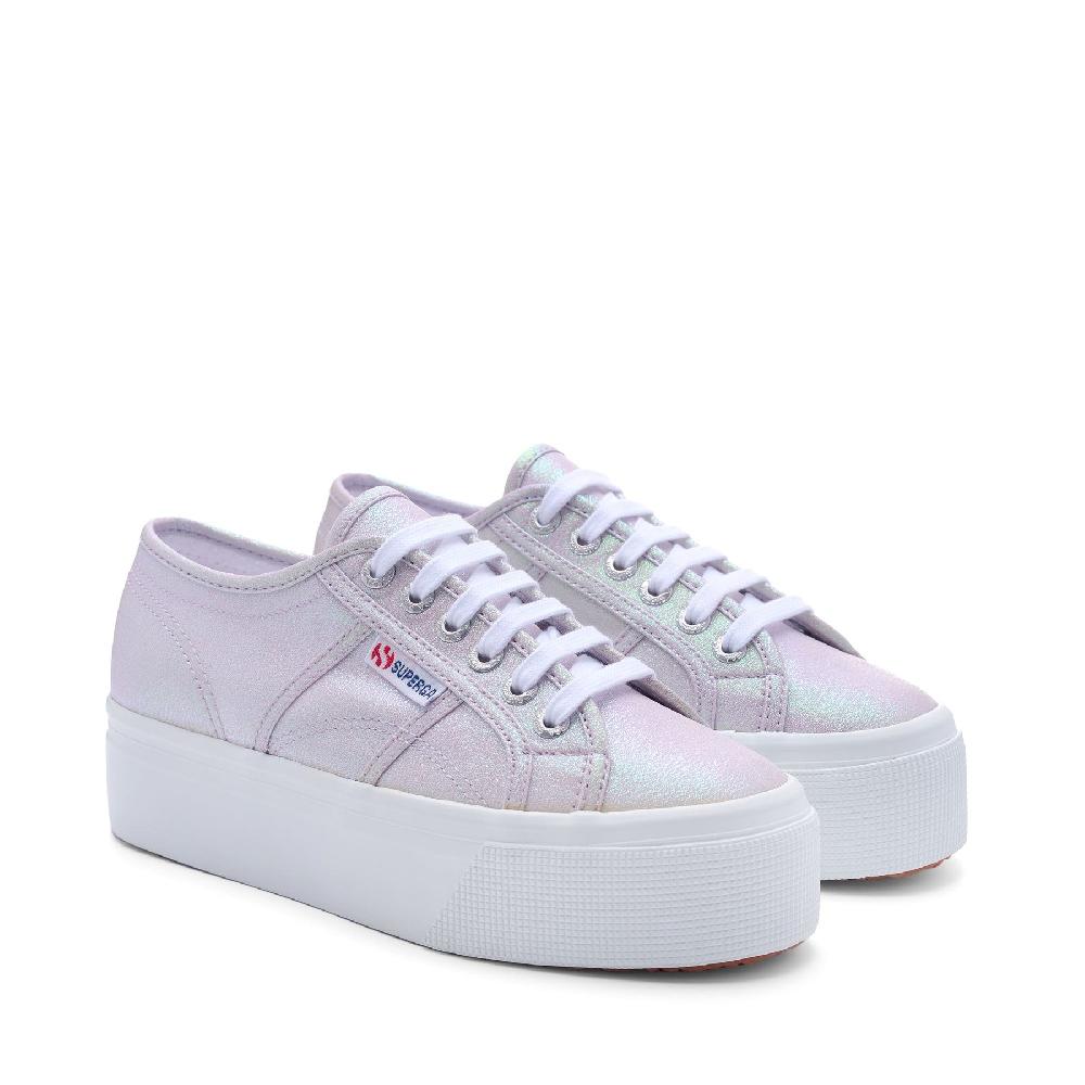 Superga 2790 PLATFORM LAMEPASTEL LILLA IRIDESCENT Italia