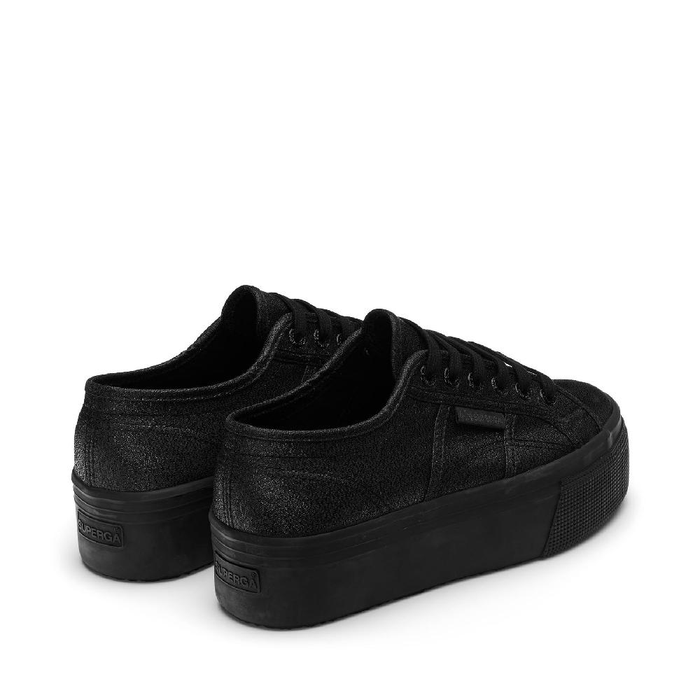 Superga 2790 PLATFORM LAMETOTAL BLACK In Linea