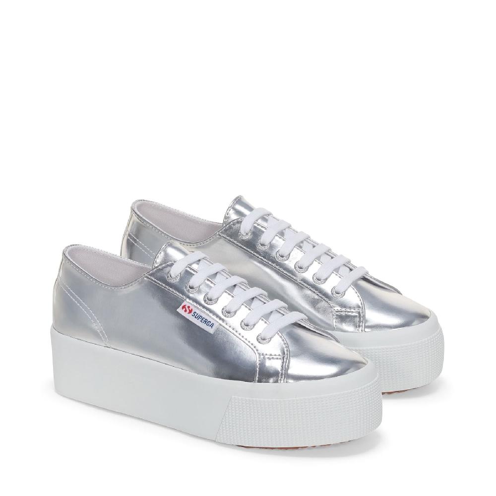 Superga 2790 MIRROR SYNTHETIC MATERIALSILVER Qualità