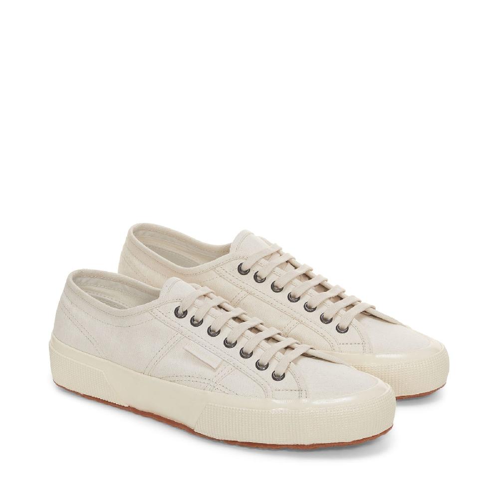 Superga 2750 OG HERRINGBONEBEIGE RAW-OFF WHITE Vendita