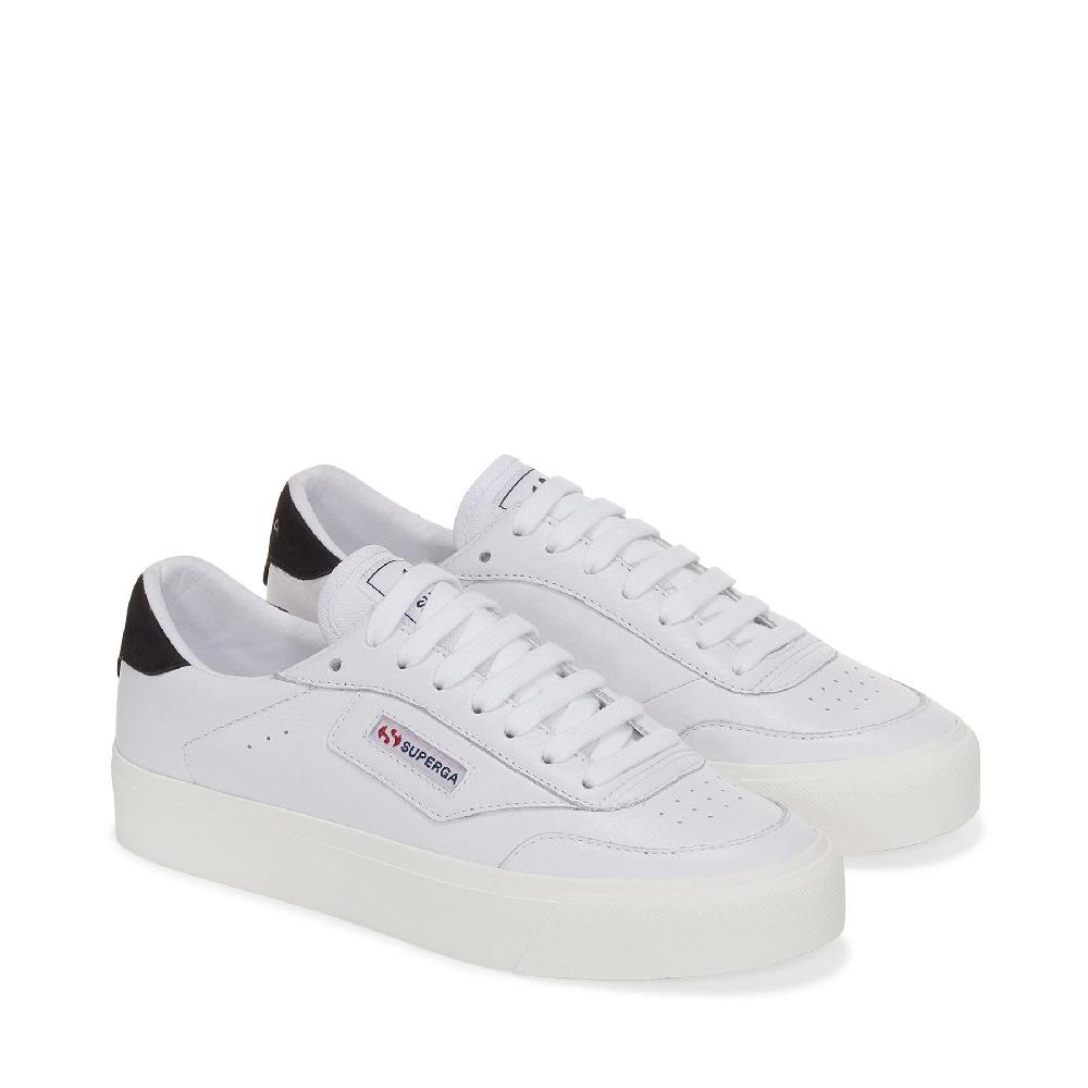 Superga 3843 COURTWHITE-BRISTOL BLACK-FAVORIO Qualità Garantita
