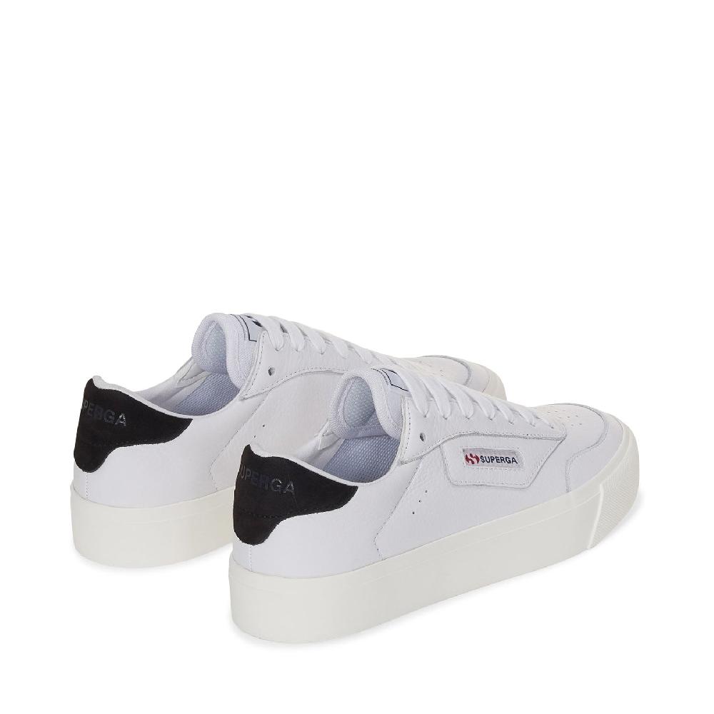 Superga 3843 COURTWHITE-BRISTOL BLACK-FAVORIO Qualità Garantita