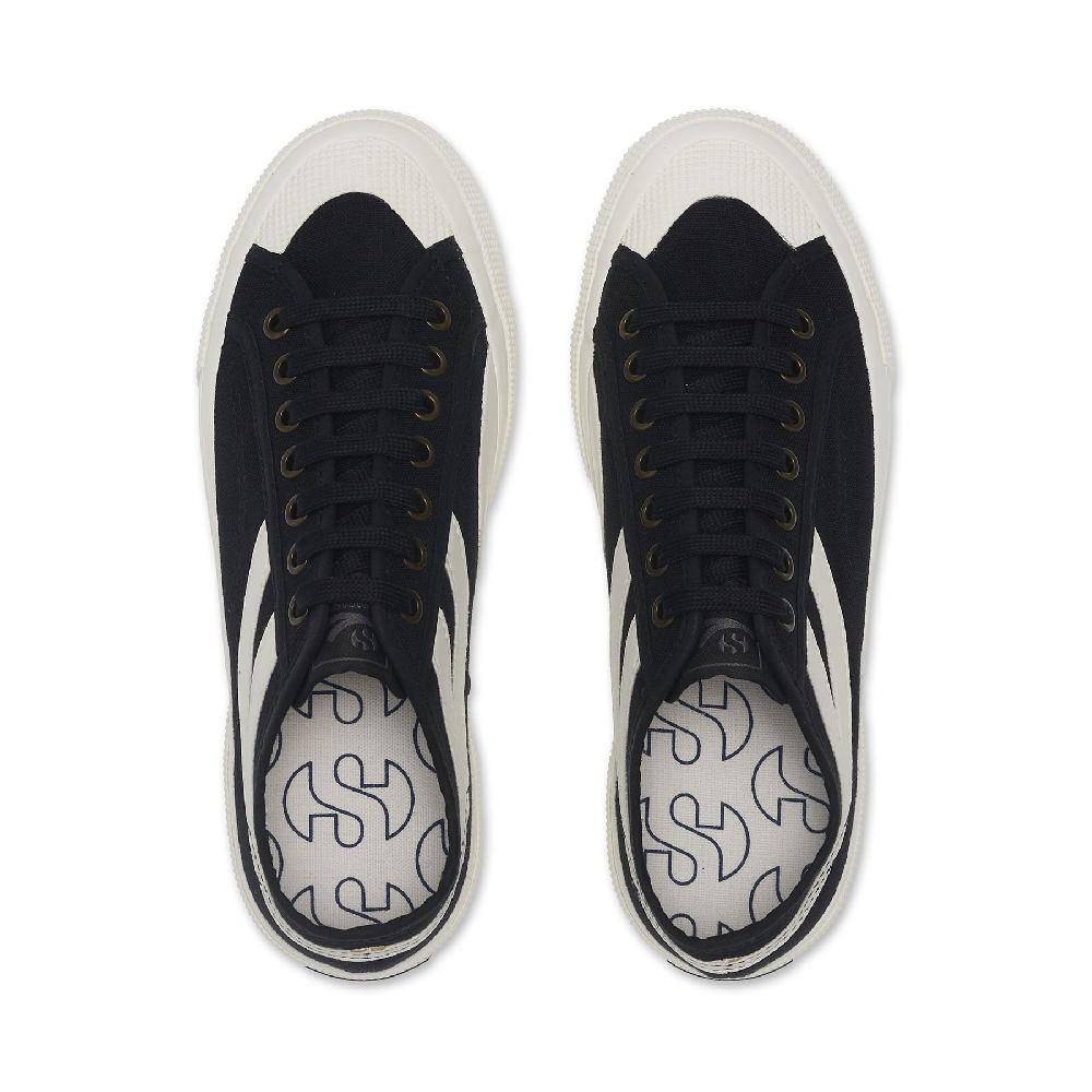 Superga 2750 PANATTA 3.0BLACK-WHITE AVORIO Consegna Veloce