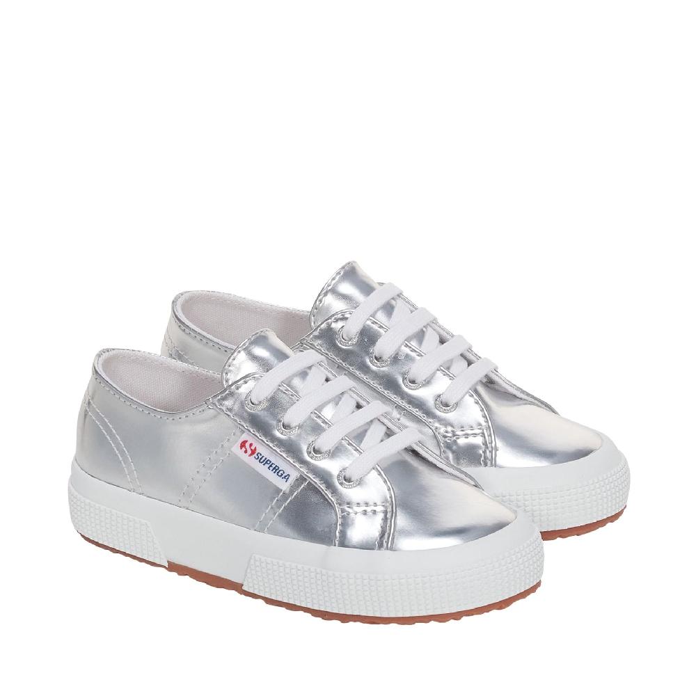 Superga 2750 KIDS MIRROR SYNTHETIC MATERIALSILVER Saldi Di Fabbrica