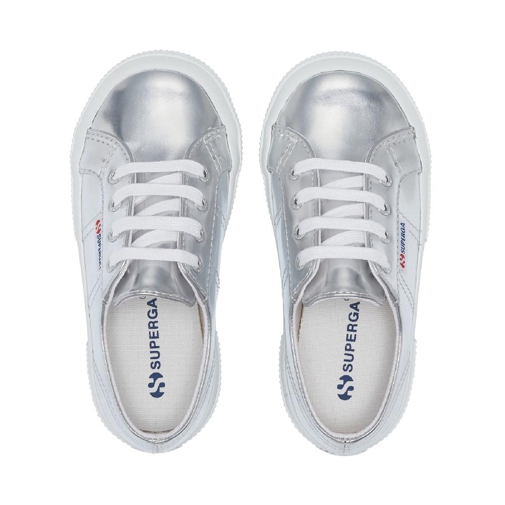 Superga 2750 KIDS MIRROR SYNTHETIC MATERIALSILVER Saldi Di Fabbrica