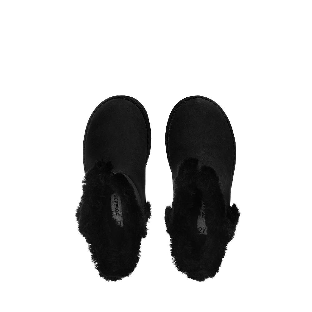 Superga 4033 KIDS SYNTHETIC MATERIALTOTAL BLACK Qualità Garantita