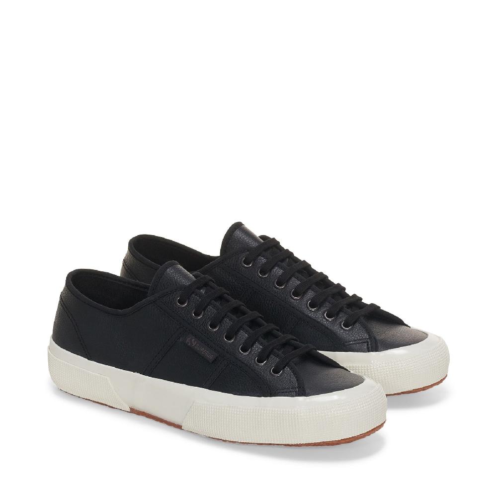 Superga 2750 OG LEATHERBLACK-F AVORIO-BLACK Pezzi Unici