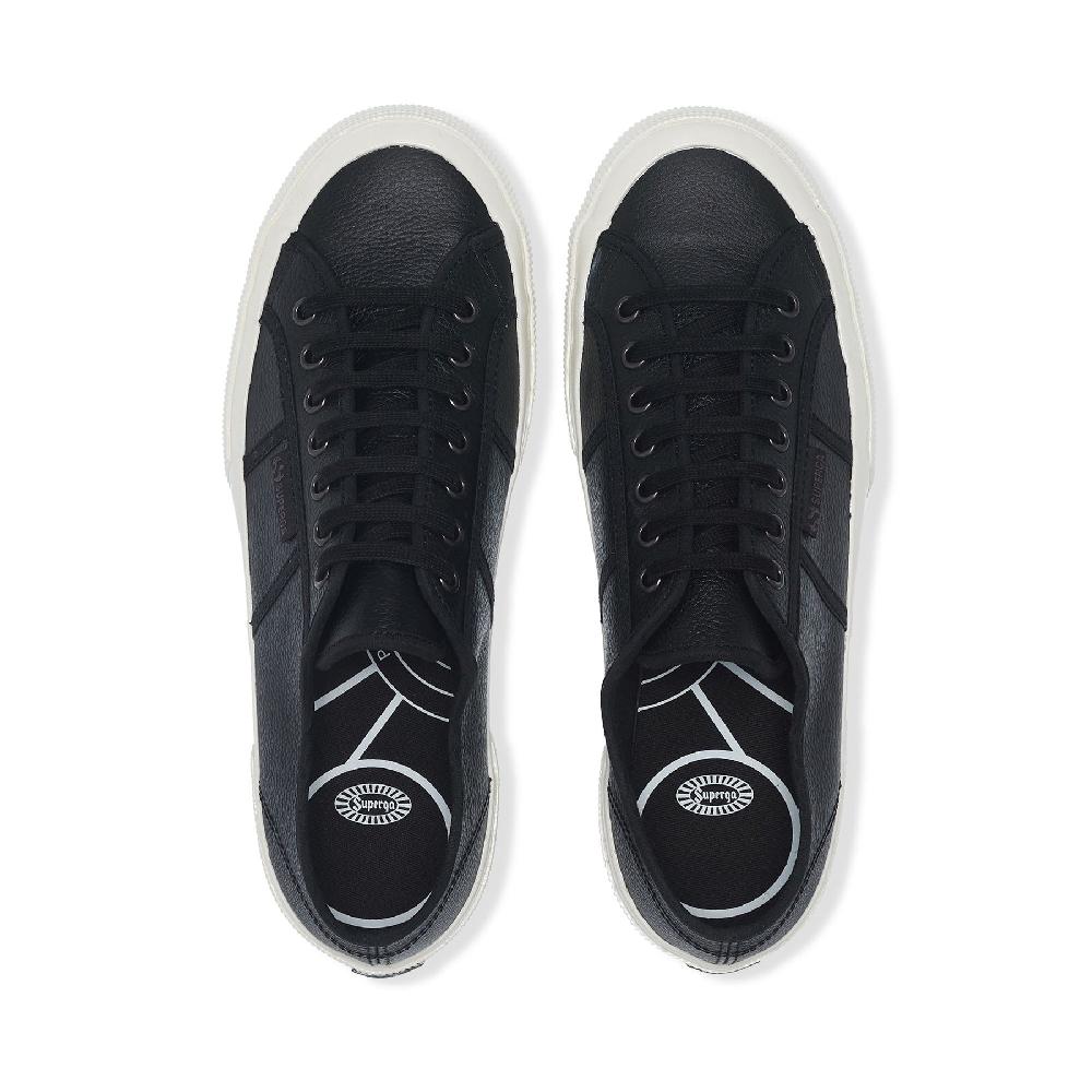 Superga 2750 OG LEATHERBLACK-F AVORIO-BLACK Pezzi Unici