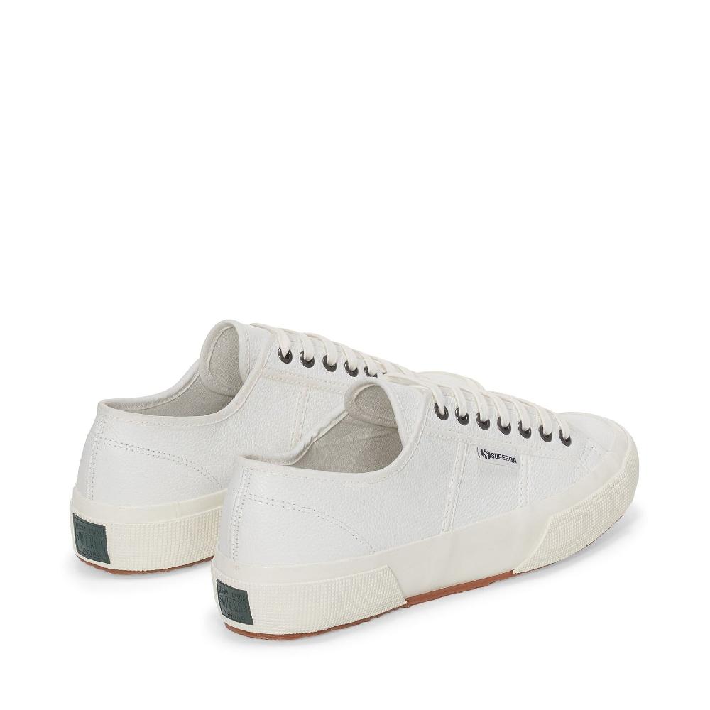 Superga 2750 OG LEATHERWHITE-WHITE AVORIO Soddisfazione Garantita