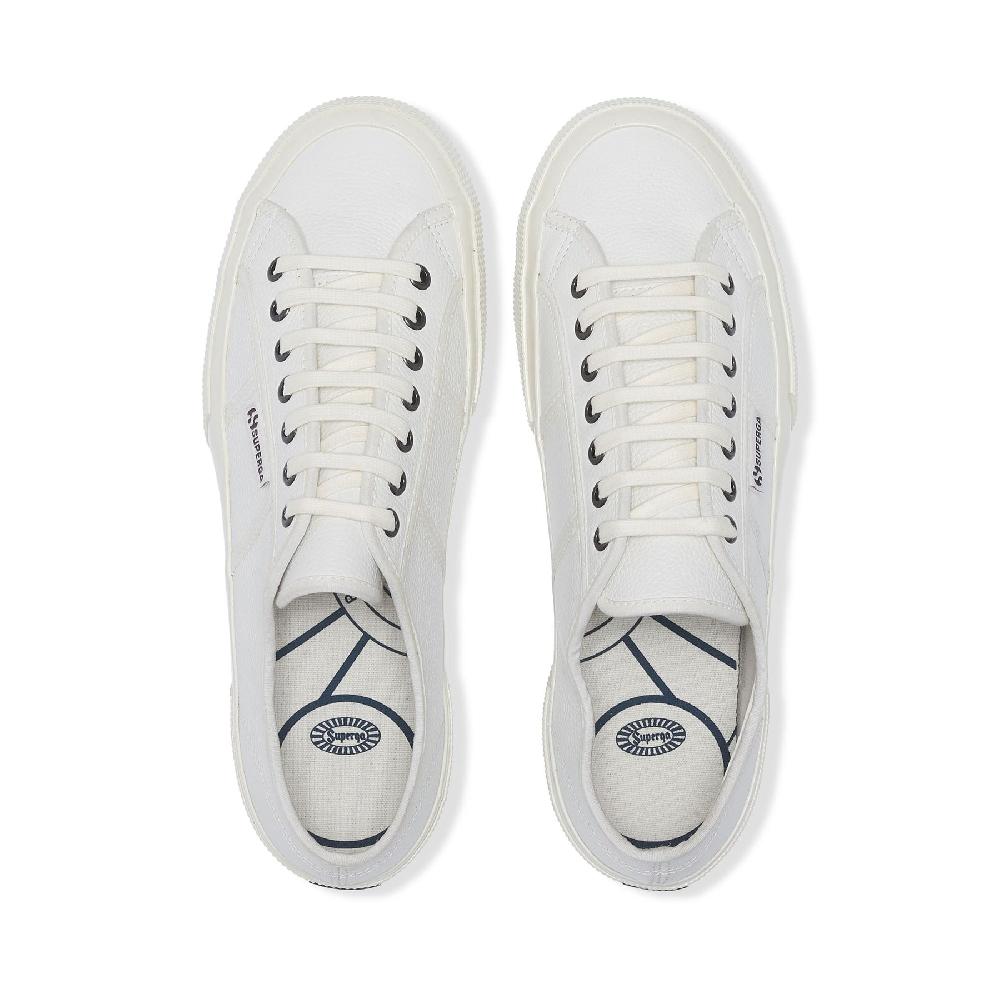 Superga 2750 OG LEATHERWHITE-WHITE AVORIO Soddisfazione Garantita