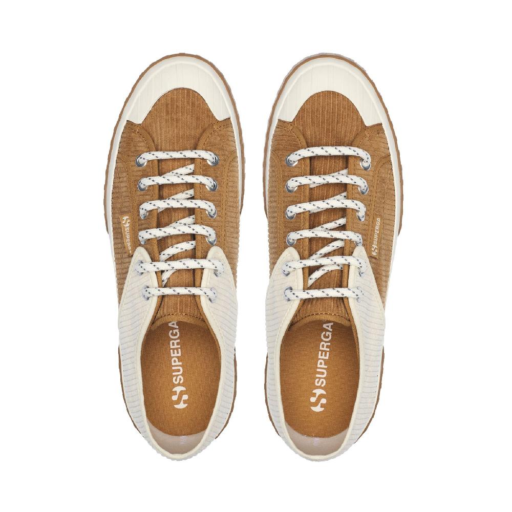 Superga 2630 PANELS CORDUROYDUON-WHITE AVORO Sconto