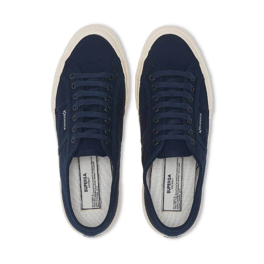 Superga 2750 OG HERRINGBONENAVY-OFF WHITE Offerta