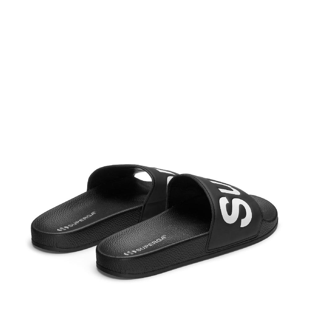 Superga 1908 SLIDES POLYSOFTBLACK-WHITE Vendita Calda