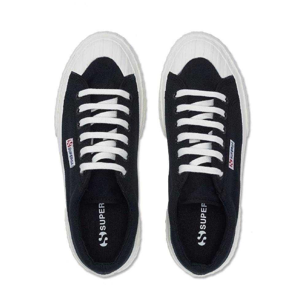 Superga 2631 STRIPE PLATFORMBLACK-WHITE AVORIO I Più Venduti
