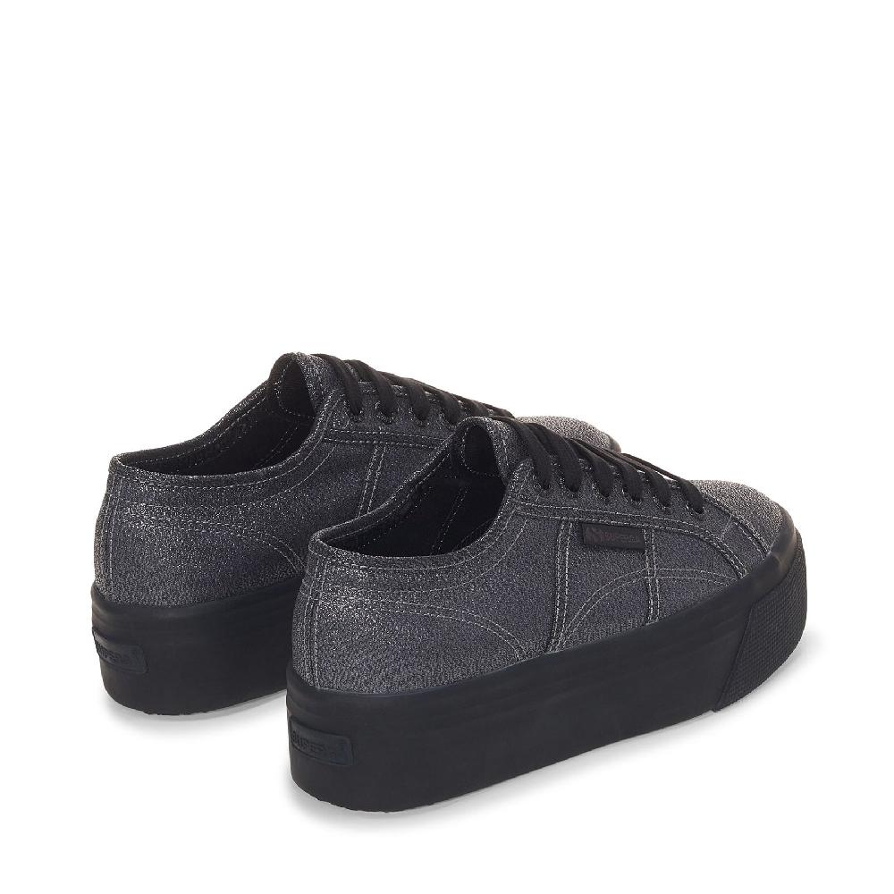 Superga 2790 PLATFORM LAMETOTAL BLACK HEMATITE Prezzo Ridotto