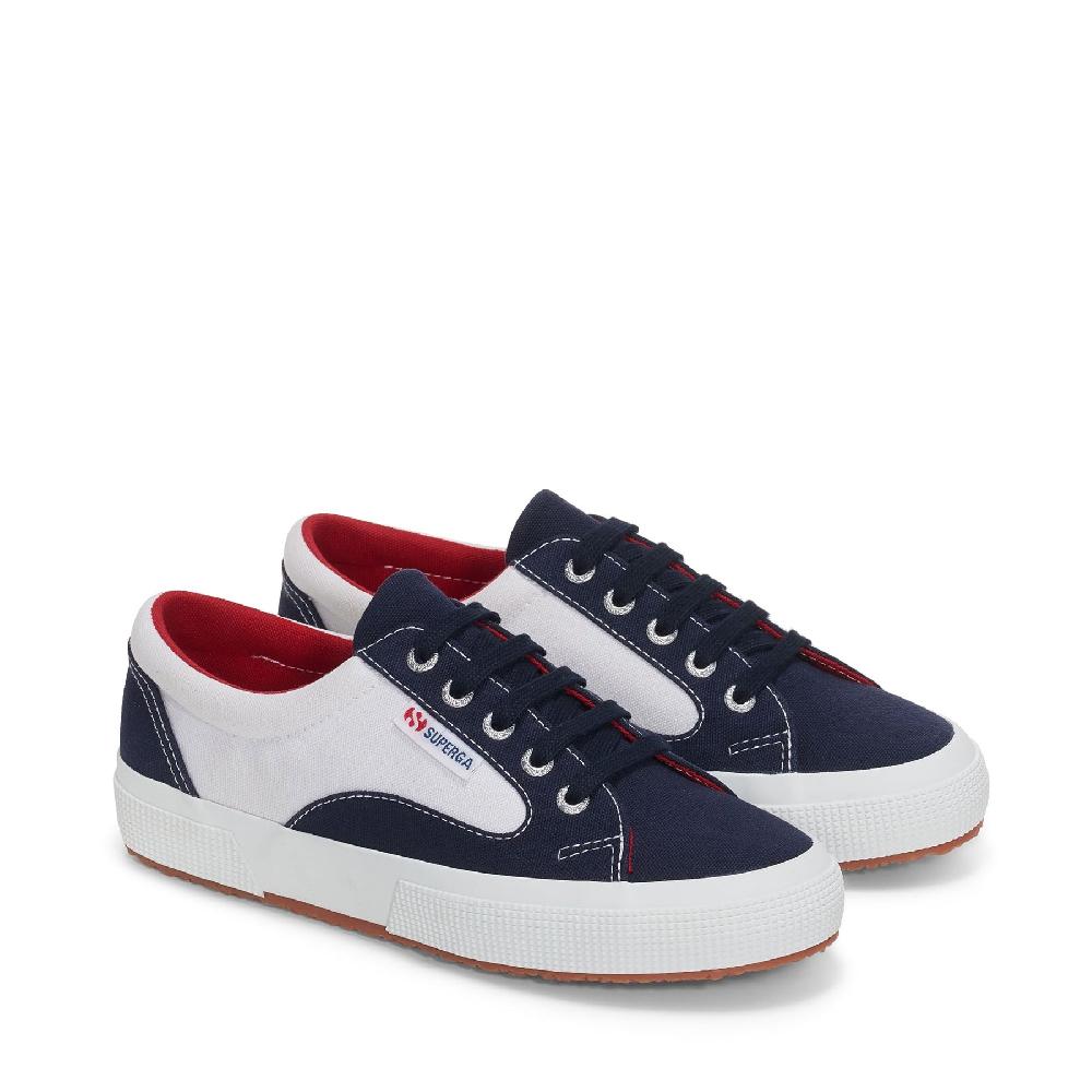 Superga 2750 BLOCKSWHITE-NAVY-RED Presa
