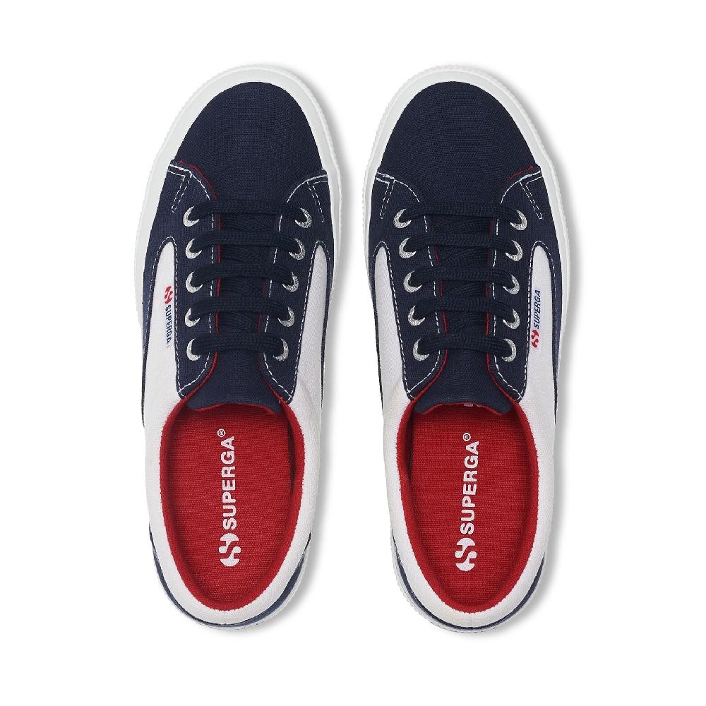 Superga 2750 BLOCKSWHITE-NAVY-RED Presa