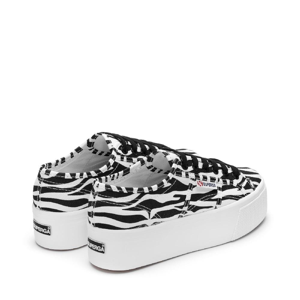 Superga 2790 PRINTBIG ZEBRA-WHITE BLACK Online