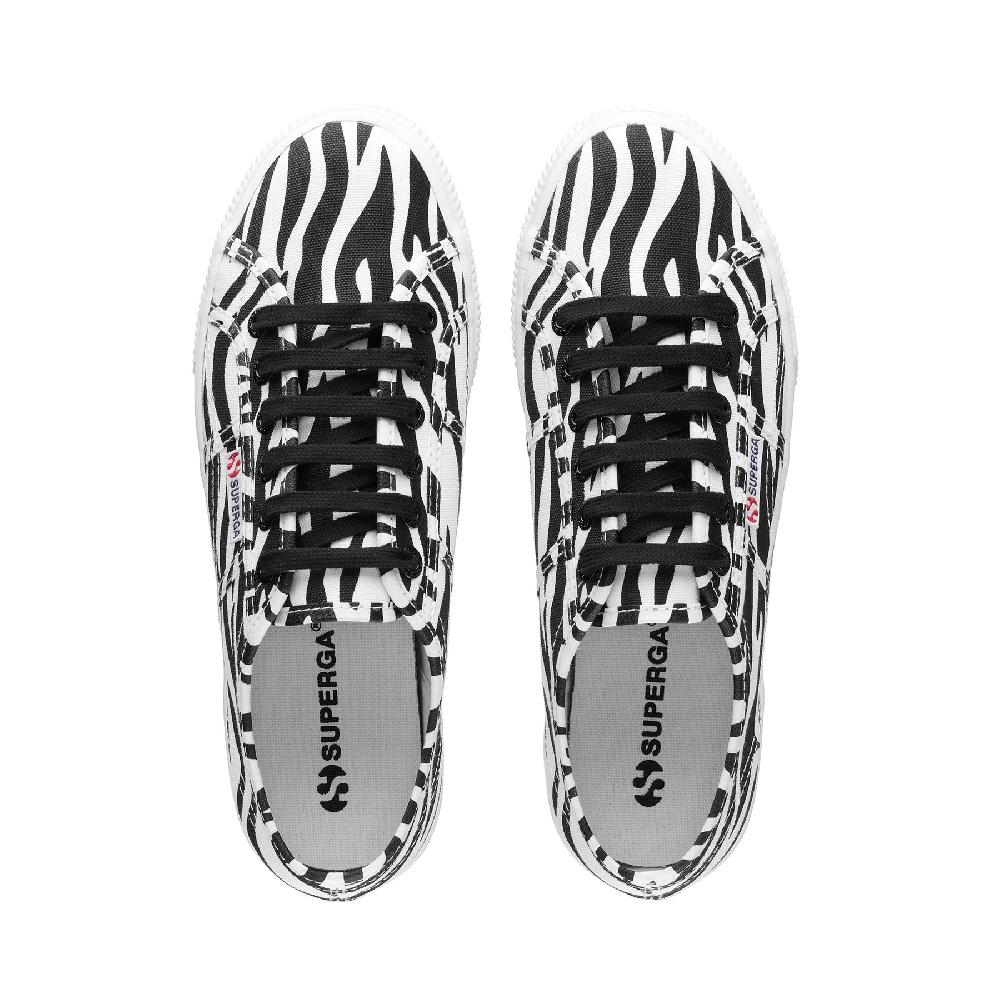 Superga 2790 PRINTBIG ZEBRA-WHITE BLACK Online
