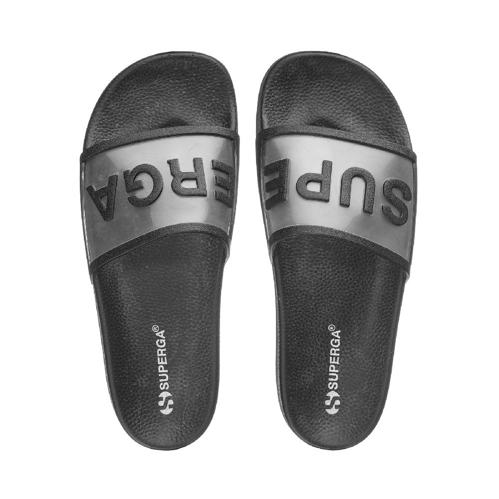 Superga 1908 SLIDES CLEAR IDENTITYBLACK Vendita Calda