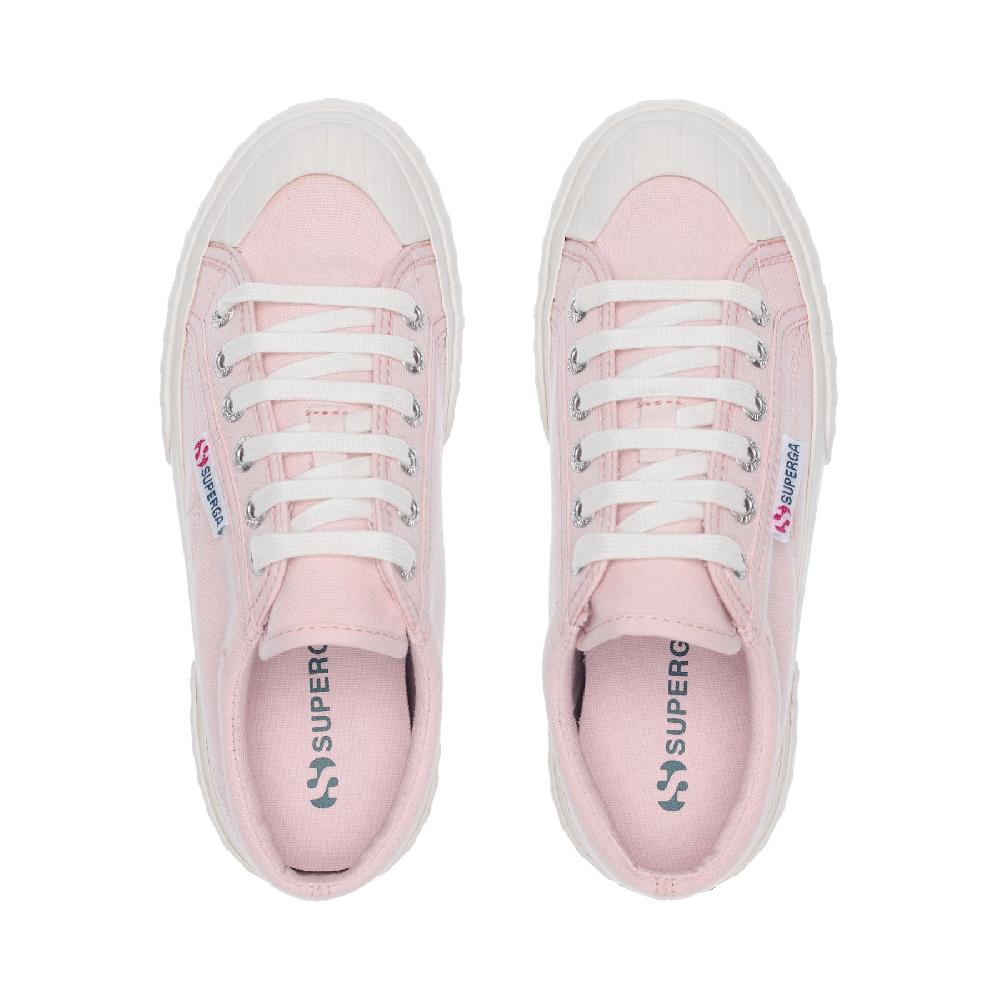 Superga 2631 STRIPE PLATFORMPINK ISH-FAVORIO Vendita Economica