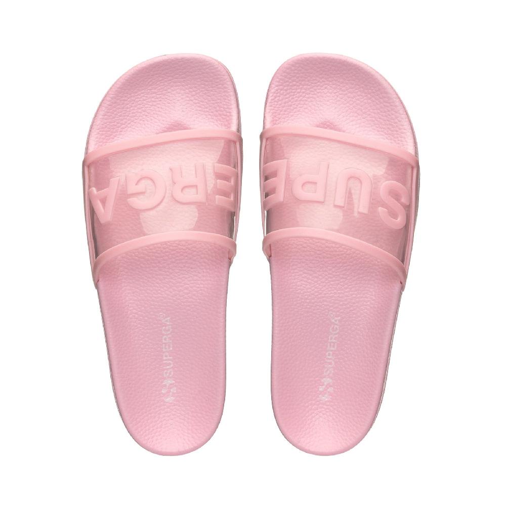 Superga 1908 SLIDES CLEAR IDENTITYPINK TICKLED Saldi Di Fabbrica
