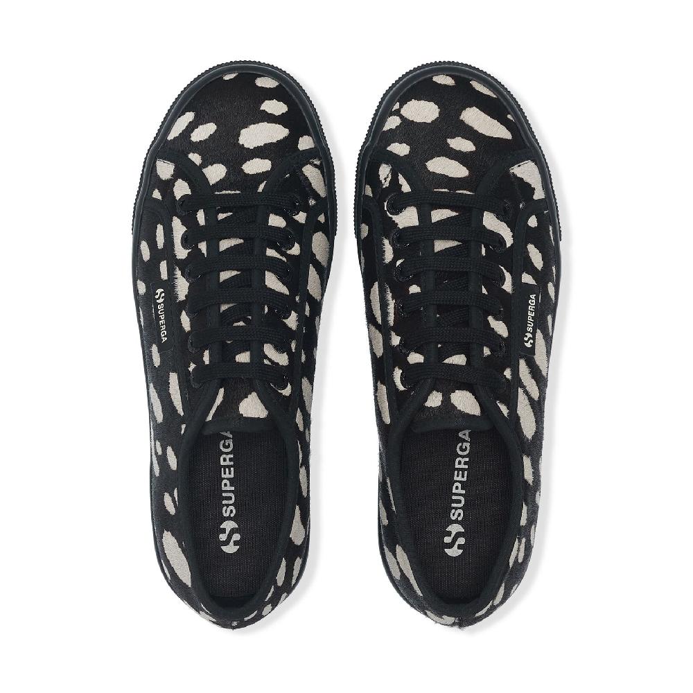 Superga 2790 DK DALMATIAN CALF HAIRBLACK-BEIGE Prezzo Ridotto