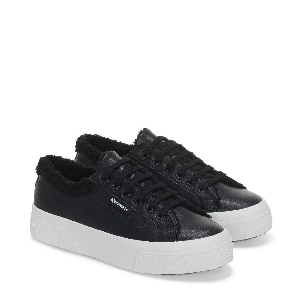 Superga 2740 PLATFORM VEGAN MATERIALBLACK Novità