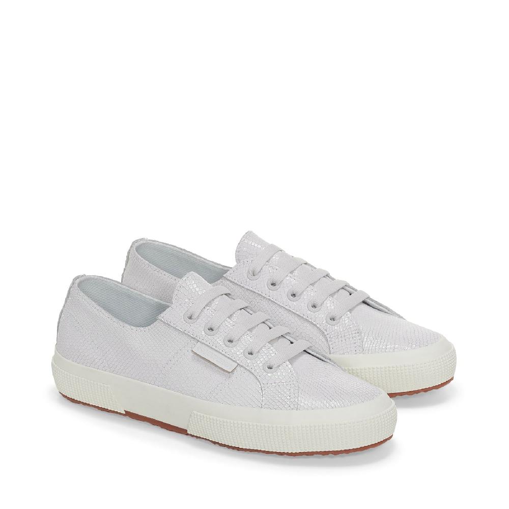 Superga 2750 SNAKE LEATHEROPTICAL WHITE Outlet