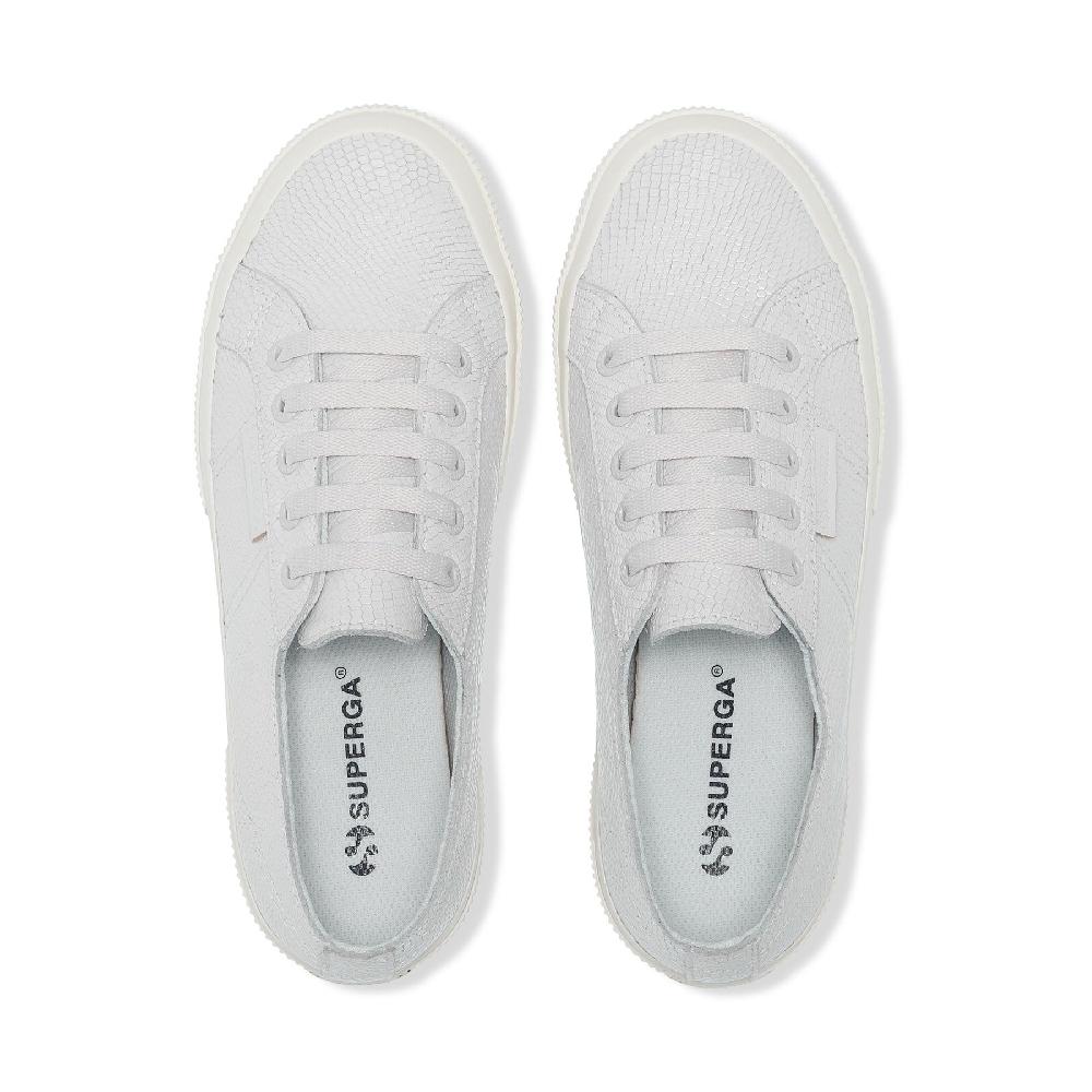 Superga 2750 SNAKE LEATHEROPTICAL WHITE Outlet