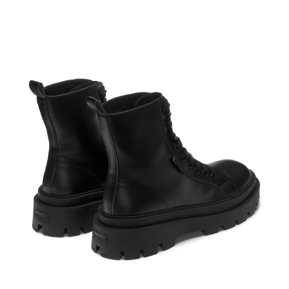 Superga 3051 ALPINA APEX HIGH VEGAN MATERIALTOTAL BLACK Nuovo