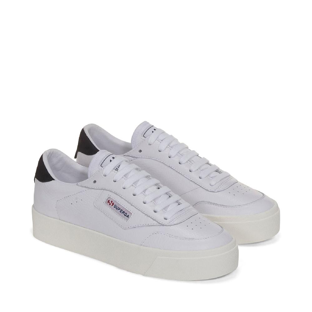 Superga 3854 COURT PLATFORMWHITE-BRISTOL BLACK-FAVORIO Promozione