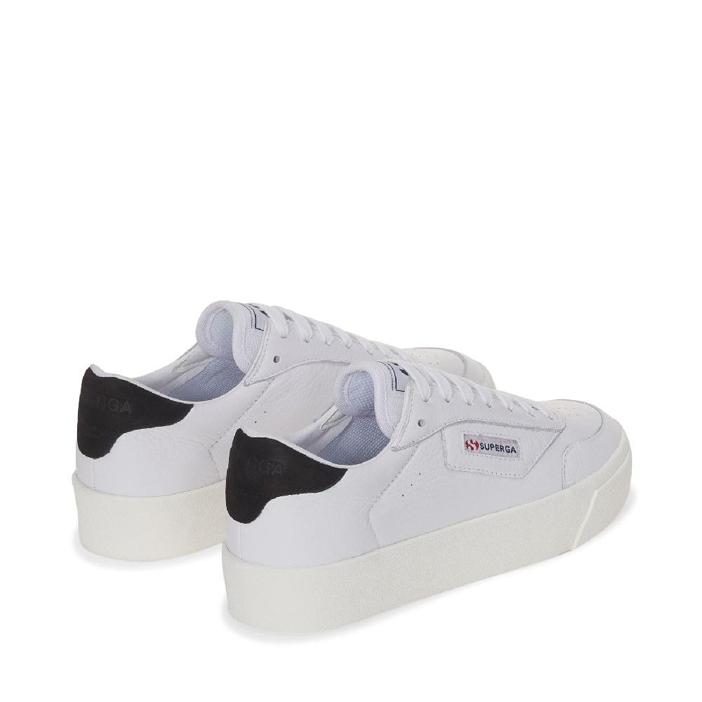 Superga 3854 COURT PLATFORMWHITE-BRISTOL BLACK-FAVORIO Promozione