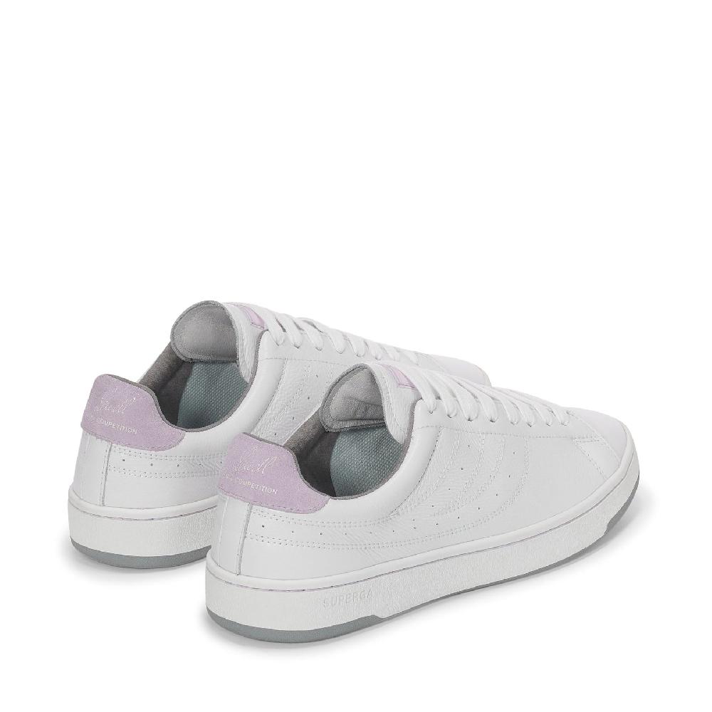 Superga 4833 LENDL MATCHWHITE-VIOLET LILLA-GREY MD Nuova