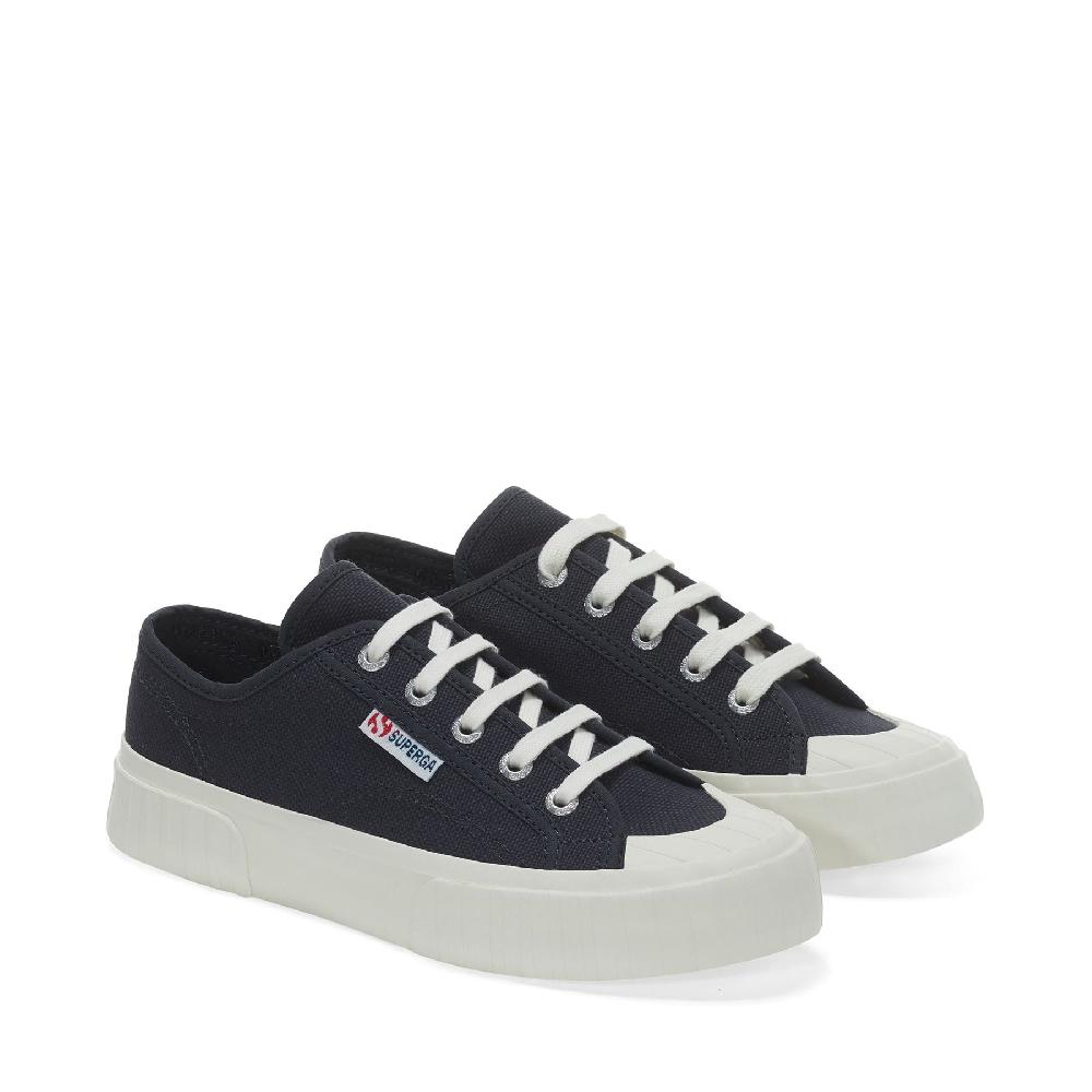 Superga 2630 STRIPEBLUE GREY DK-FAVORIO Nuovo