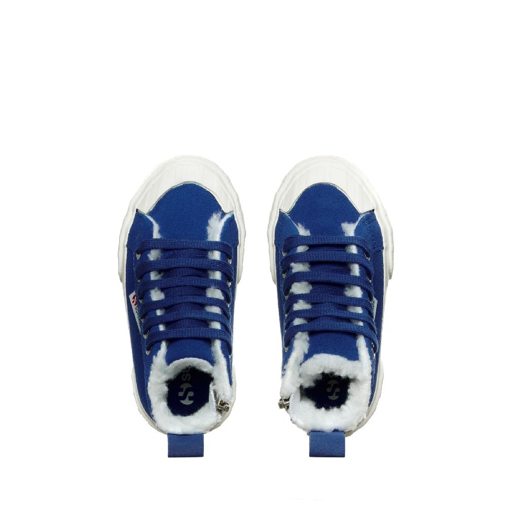 Superga 2696 KIDS STRIPE SUEDEBLUE ROYAL-FAVORIO Sconto
