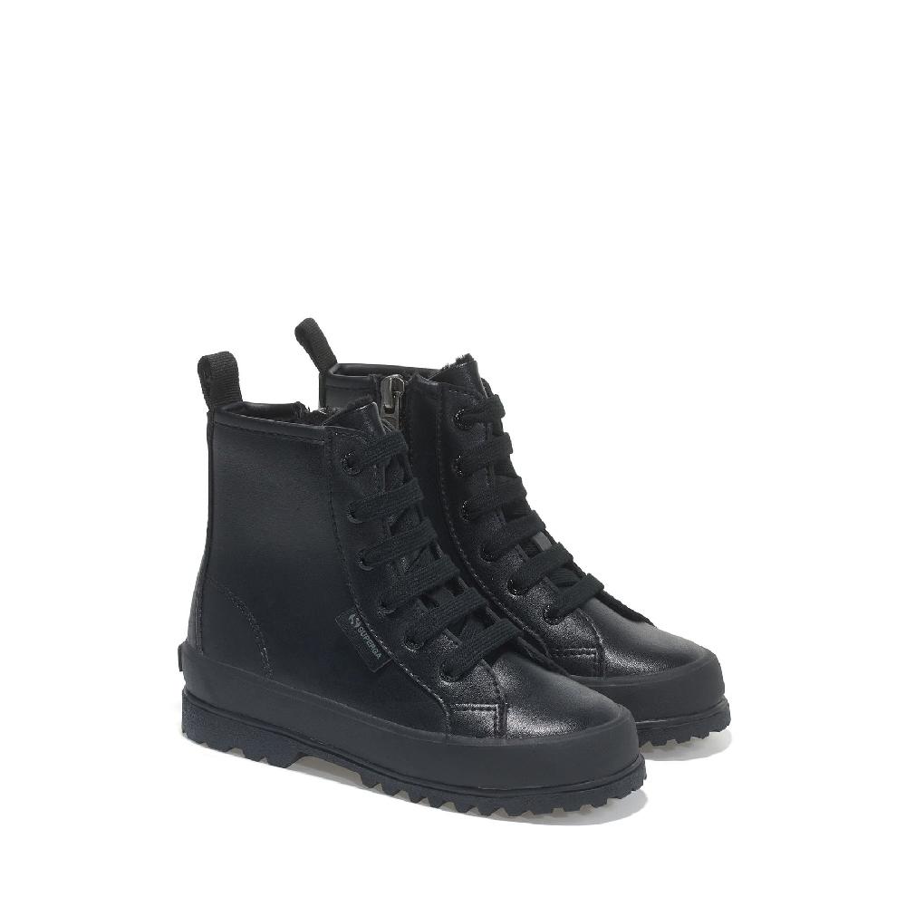 Superga 2643 KIDS ALPINA VEGAN MATERIALTOTAL BLACK Outlet