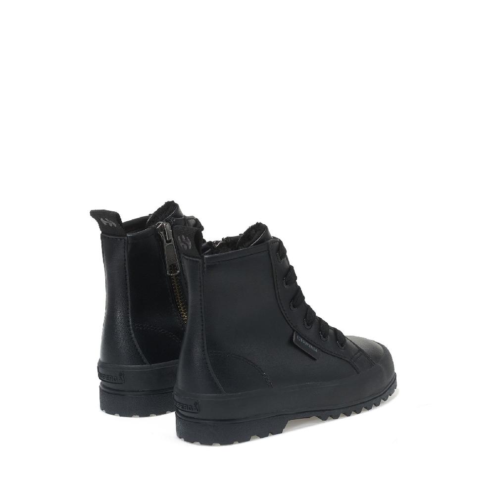 Superga 2643 KIDS ALPINA VEGAN MATERIALTOTAL BLACK Outlet