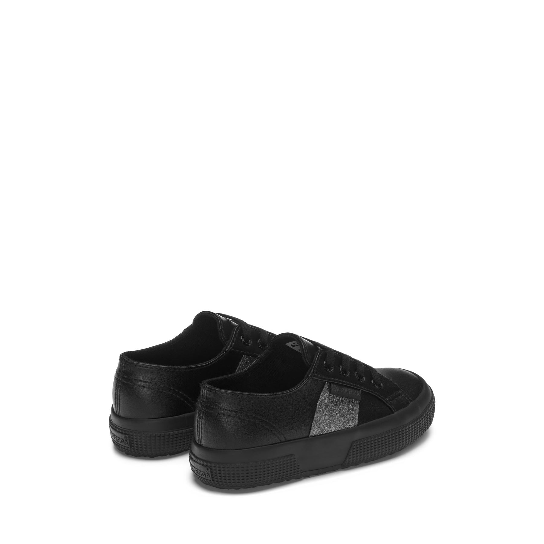 Superga 2750 KIDS SYNTHETIC MATERIAL GLITTERTOTAL BLACK Saldi