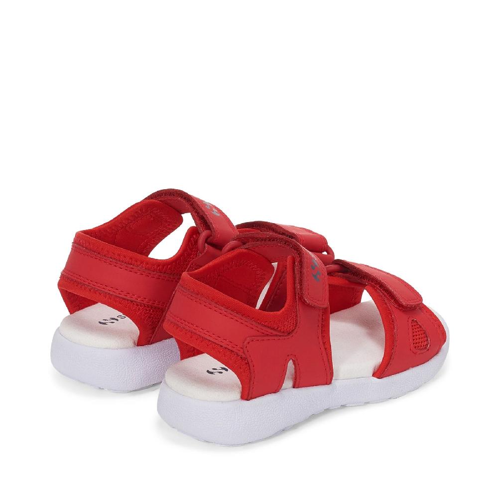 Superga 3999 KIDS SYNTHETIC MATERIALRED-WHITE Consegna Veloce
