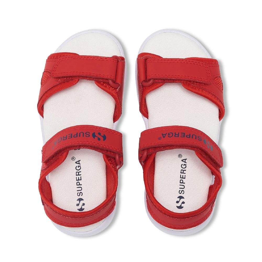 Superga 3999 KIDS SYNTHETIC MATERIALRED-WHITE Consegna Veloce