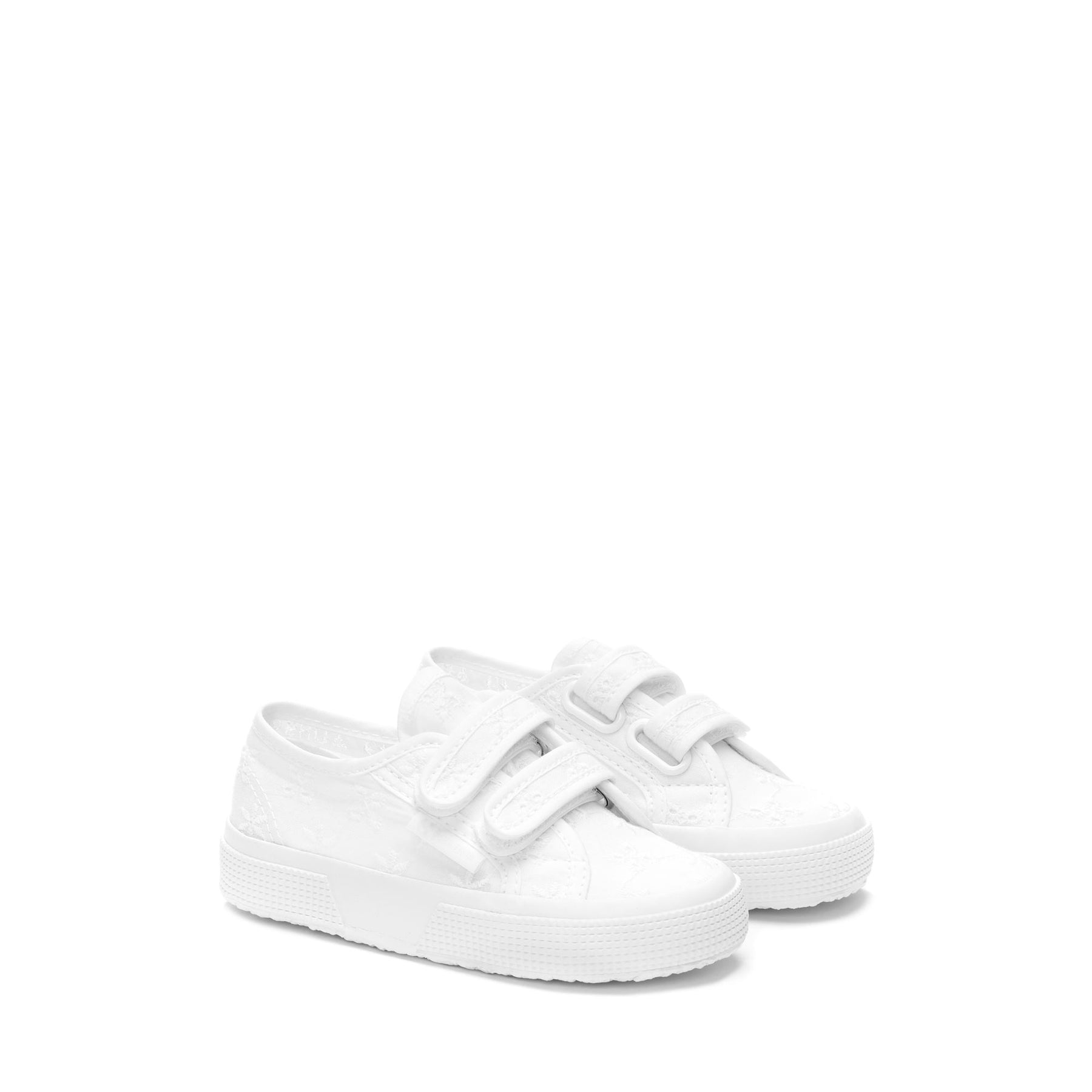Superga 2750 KIDS STRAPS FLOWER SANGALLOTOTAL WHITE Promozione Limitata