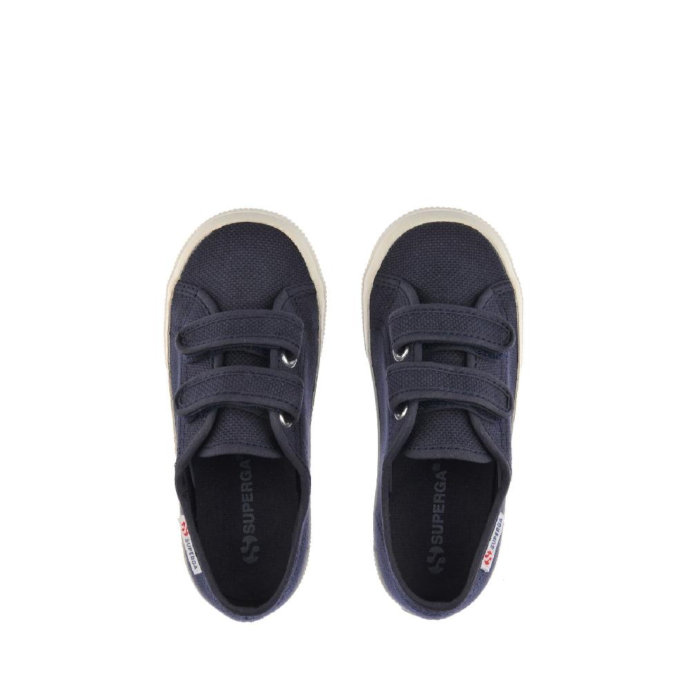 Superga 2725 STRAPS KIDSBLUE GREY DK-AVORIO NUDE In Vendita