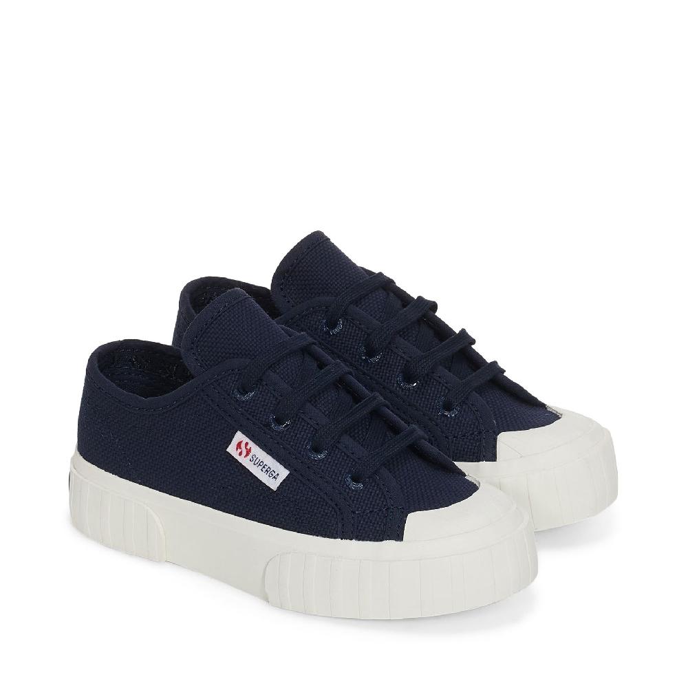 Superga 2630 KIDS STRIPENAVY-FAVORIO In Saldo