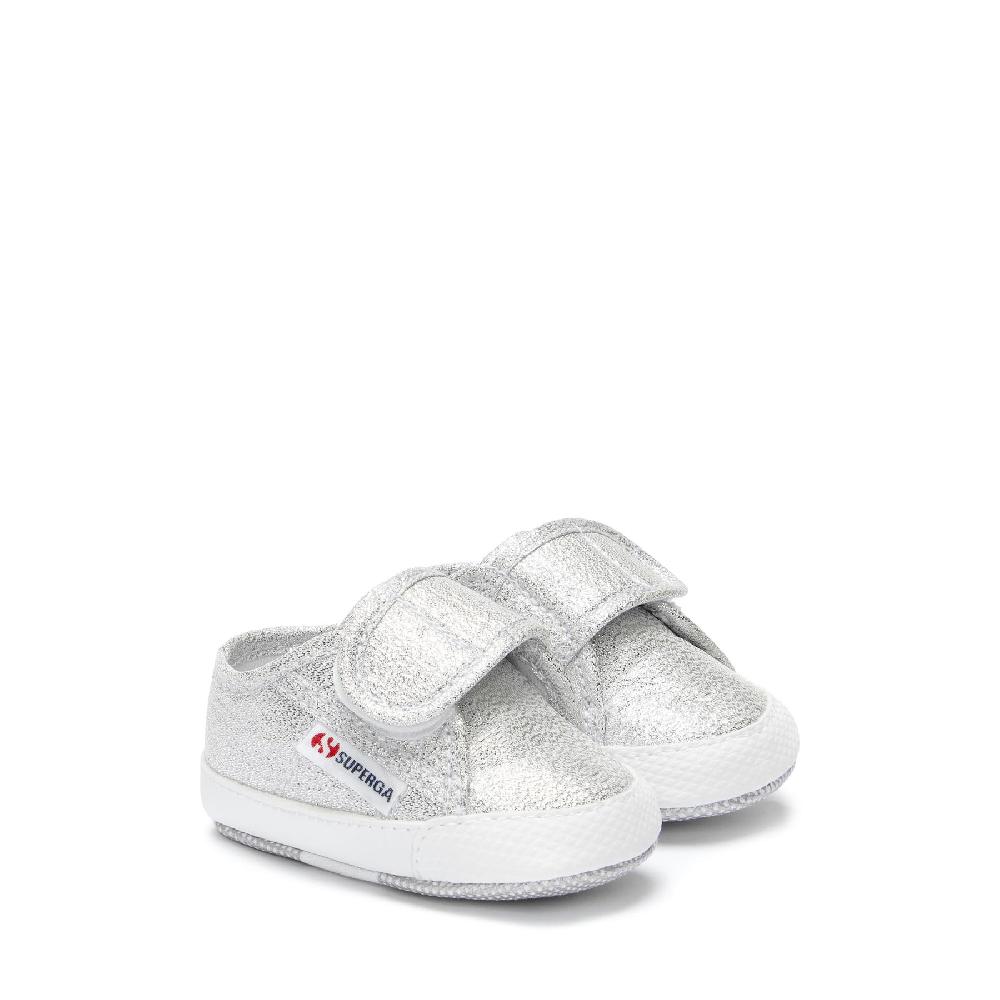 Superga 4006 BABY STRAP LAMEGREY SILVER Pezzi Unici